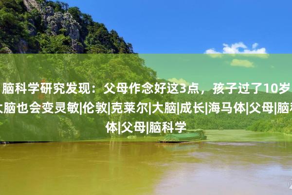 脑科学研究发现：父母作念好这3点，孩子过了10岁，大脑也会变灵敏|伦敦|克莱尔|大脑|成长|海马体|父母|脑科学